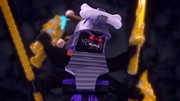Garmadon about to destroy the Great Devourer.