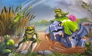 Riyu and frogs.jpg (59 KB) In The New Heroes