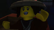 Nya using her powers to stop the Sons of Garmadon