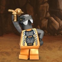 2 Stk Lego Ninjago Figurenteil Kopf Chokun Grau silber  Schlange 