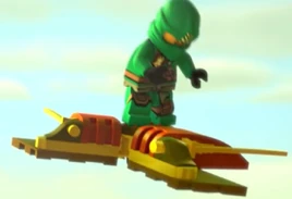 Lloyd on rocket board