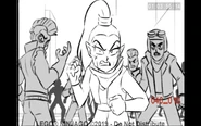 Storyboard of Ultra Violet with the Sons of Garmadon in "The Absolute Worst"