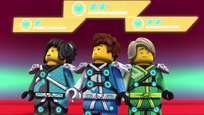 Nya, Jay and Lloyd after they respawned
