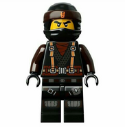 The exclusive Cole minifigure.