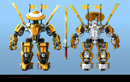 Concept art of the Golden Mech.