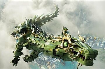 Lego ninjago movie green ninja mech dragon sales
