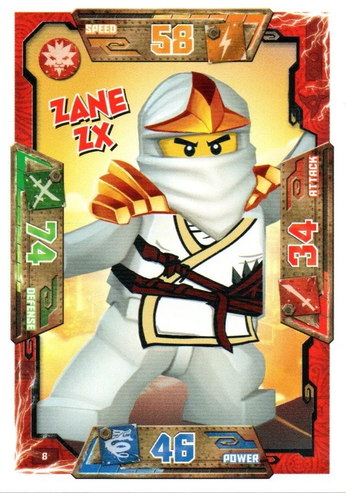 Card 8 - Zane ZX (TCG S1) | Ninjago Wiki | Fandom