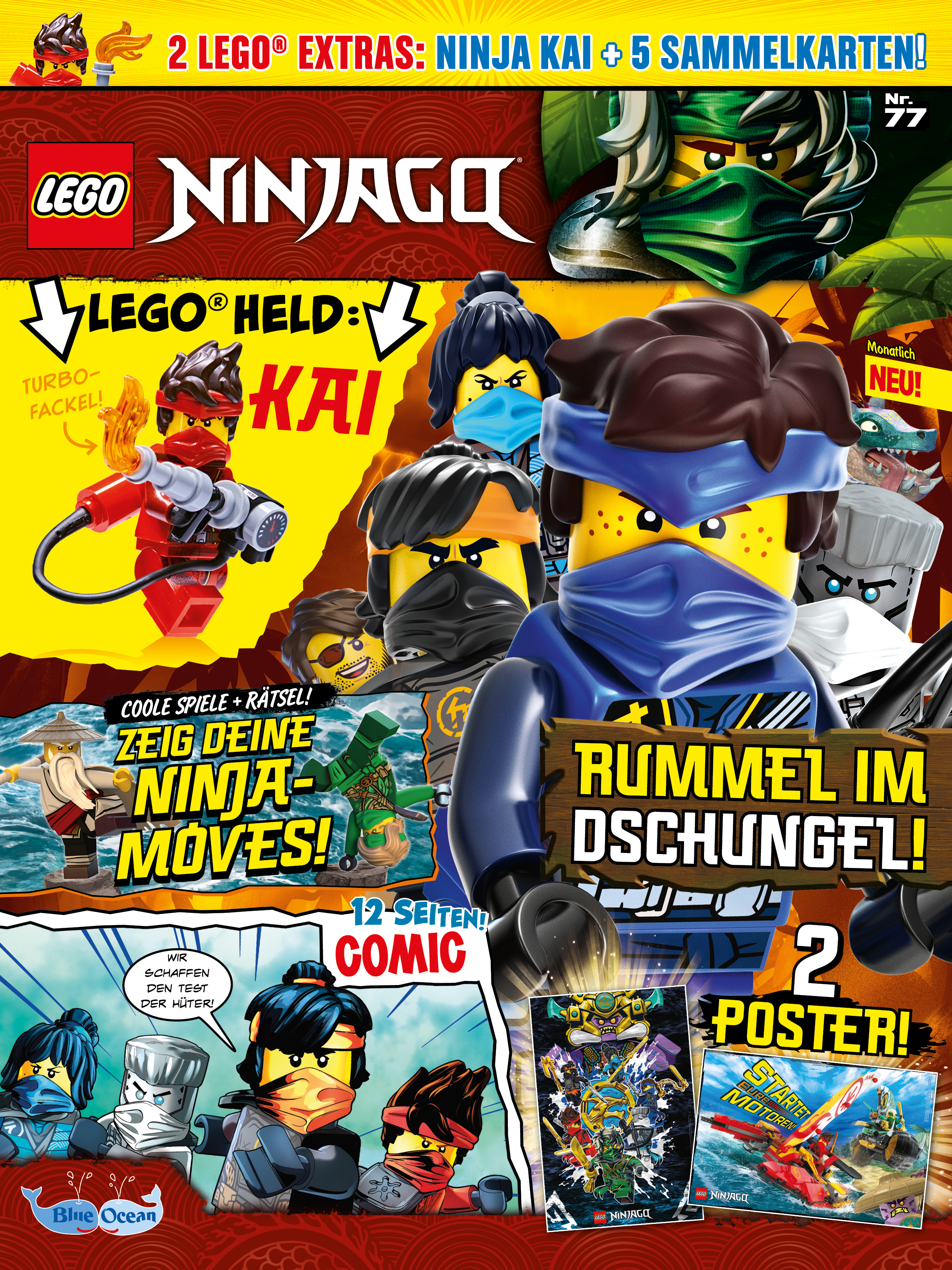LEGO Ninjago 37 mit Ninja Nya Magazin Nr 