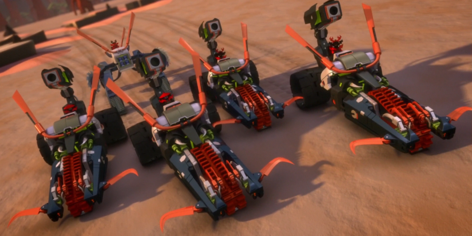 lego ninjago warrior bike