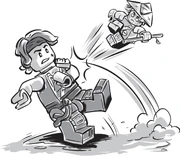 Puppet Wu fighting Garmadon