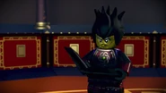 Clouse and the manual is burnt. Note that Clouse's hair resembles that of Garmadon's original evil form.