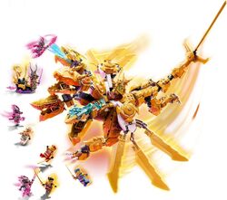 シャックルトン 『スリー・イーピーズ』 LEGO Ninjago 71774 Lloyd Golden Ultra Dragon Toy Block