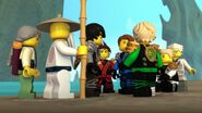 The group talking after the Overlord left for Ninjago