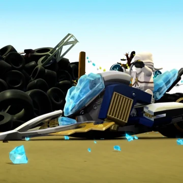 lego ninjago zane's snowmobile