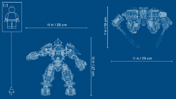 Lego ninjago fire stone mech 71720 top