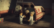 EP81 Harumi in an ambulance