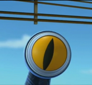 The Leviathan peering into the tower.