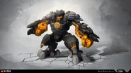 Cole's Elemental Golem fused with the Elemental Earth Mech