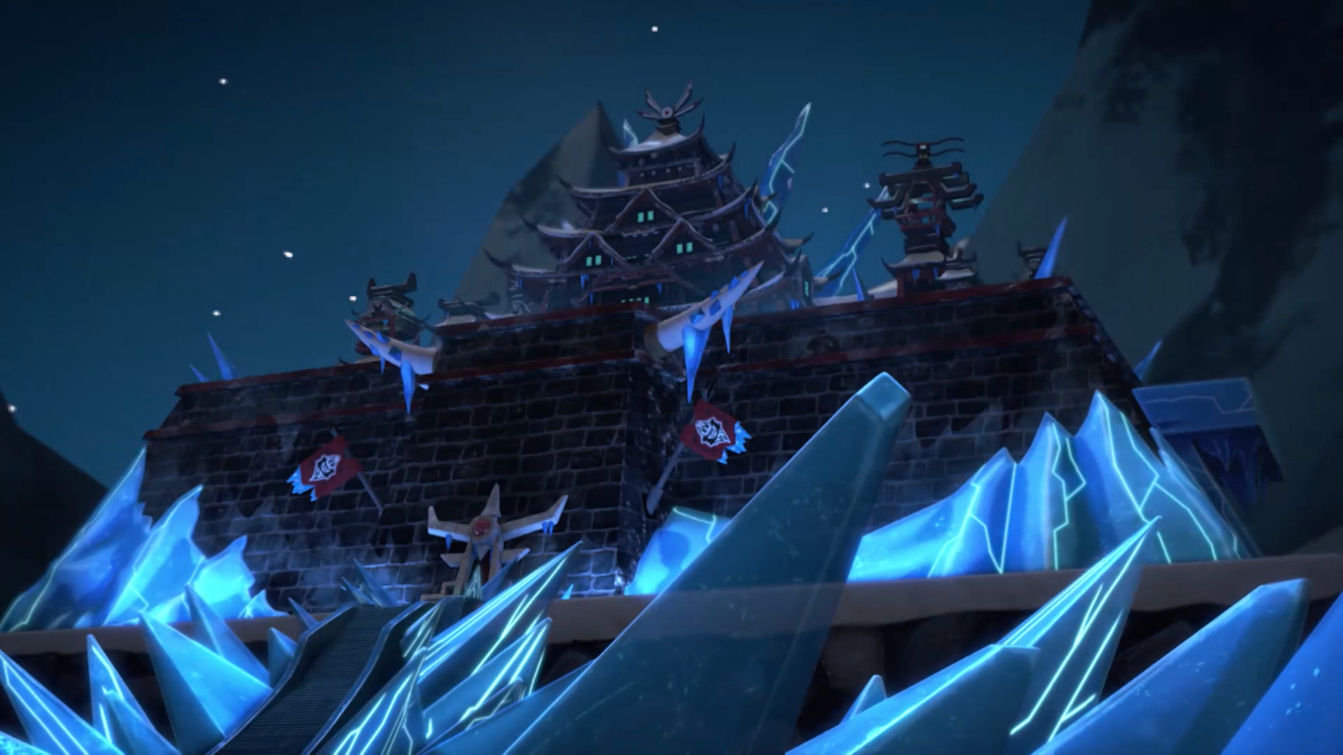 lego ninjago ice castle