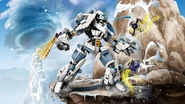 In the 71738 Zane's Titan Mech Battle box art