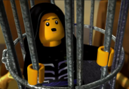 Lloyd in jail with the Evil Serpentine