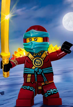 Lego ninjago kai, water ninja nya, wu, - AI Photo Generator - starryai