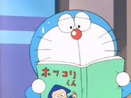 Doraemon is reading Ninja Hattori in Doraemon episode 632