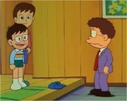 Kenichi and his mother recieve Mr Koike