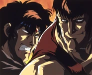 Genma fighting Jūbei.