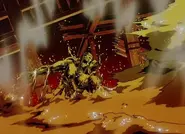 Encased in liquid gold.