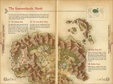 Pages from the Wizards Companion describing the North Summerlands.