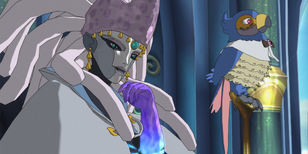 The White Witch and her faithful companion 