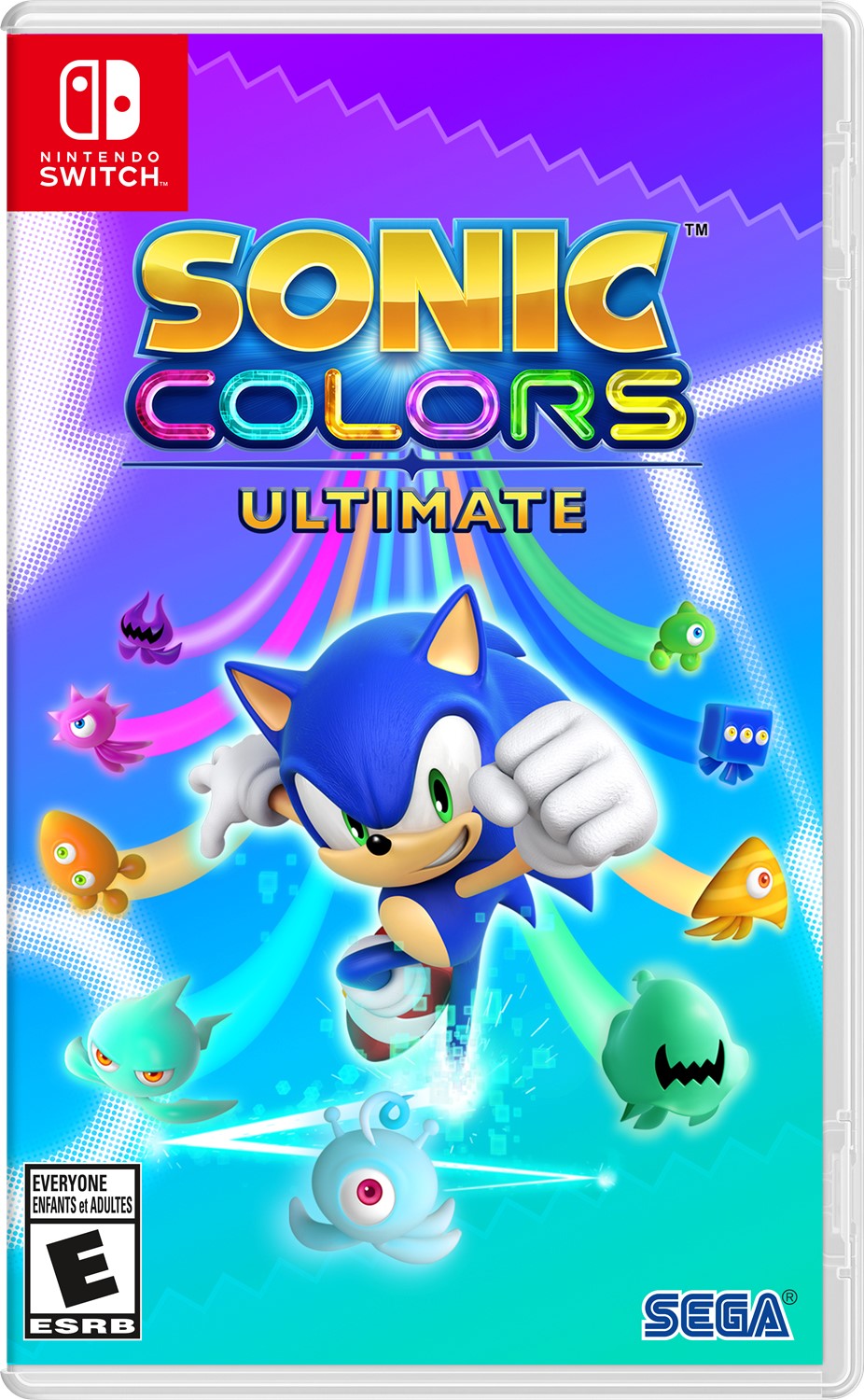 SONIC COLORS NINTENDO Wii / 2010 / RATED E FOR EVERYONE!!