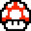 Voici l'objet le plus connu de Nintendo: le champignon rouge de Mario.