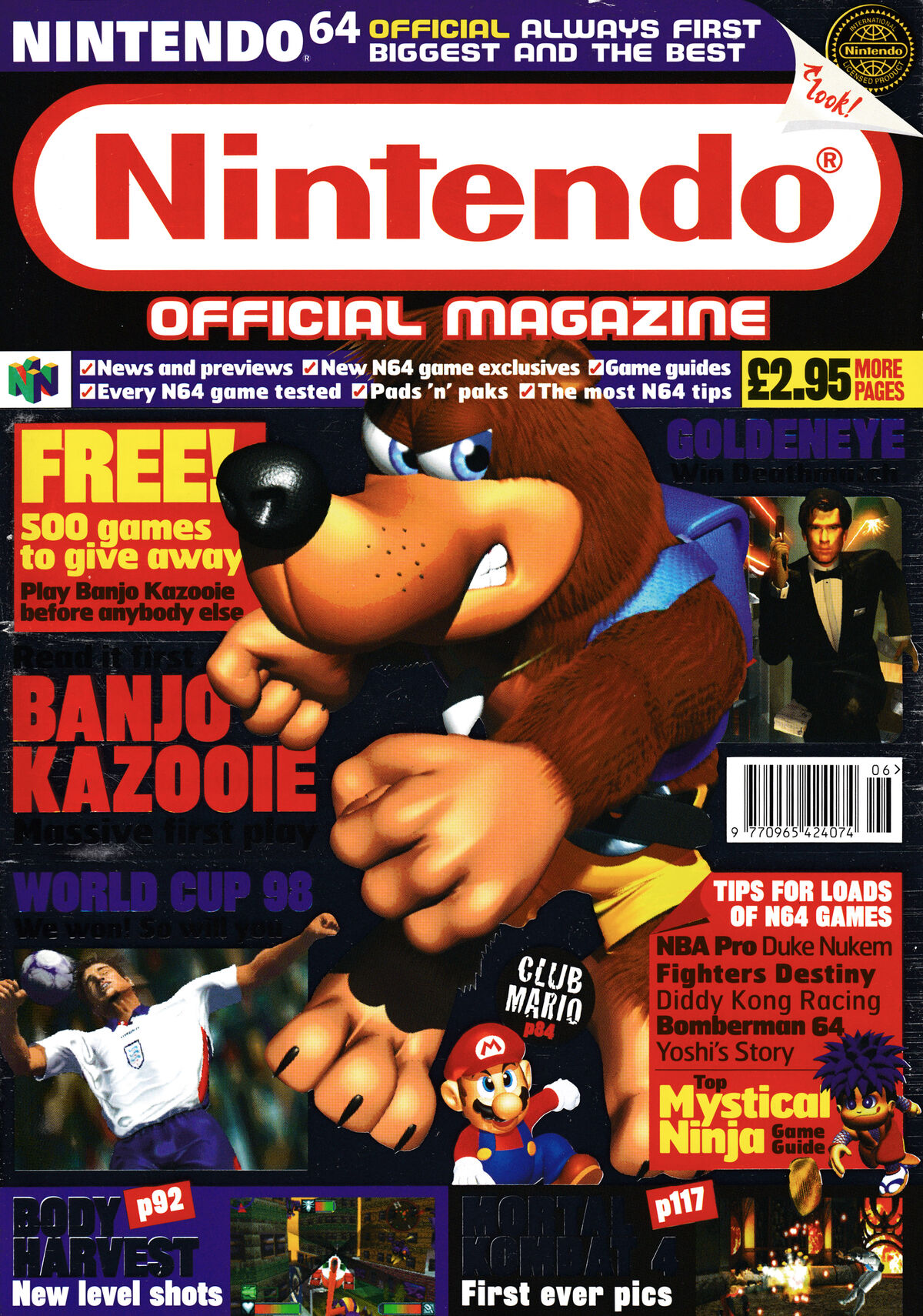 Revista Nintendo World número 27. 007, Legend of Zelda, Banjo