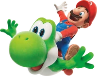 TSMGM Mario and Yoshi artwork