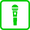 Icono de microfono verde