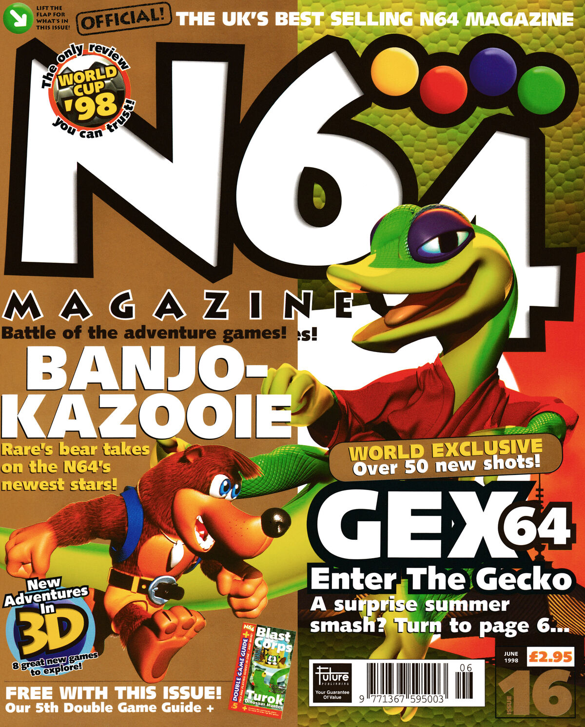 NBA Jam (the book) on X: 1998 promo art for Banjo-Kazooie on the