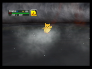 Pikachu surfing in Pokémon Colosseum