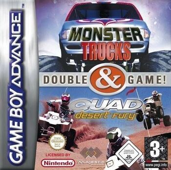 2 Games In 1 Double Value Monster Trucks Quad Desert Fury