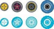 Mario Kart 8 - 2D wheels artwork