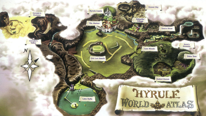 The Legend of Zelda: Ocarina of Time Lost Woods Map Map for Nintendo 64 by  EverythingZelda - GameFAQs