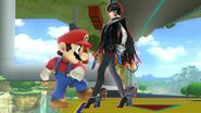 Mario along with Bayonetta