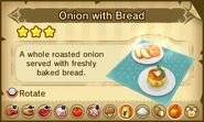 Onion with Bread.