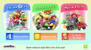 Menú de Mario Party 10 con el modo amiibo Party desbloqueado