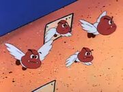 A pack of Paragoombas seen in The Adventures of Super Mario Bros. 3.