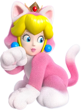 SM3DW Cat Princess Peach
