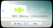 Wii Menu Uninstaller