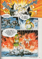 A page from the The Legend of Zelda comic