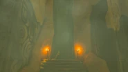 The hidden staircase that leads into the hideout itself.